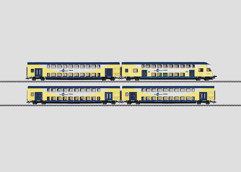 43475 Tvåvångingsvagnsset 4 st vagnar metronom 2011
