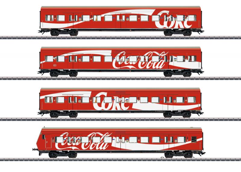 Märklin 43890 Personvagnset (DB AG) S-Bahn cars with Coca Cola® Nyhet 2020