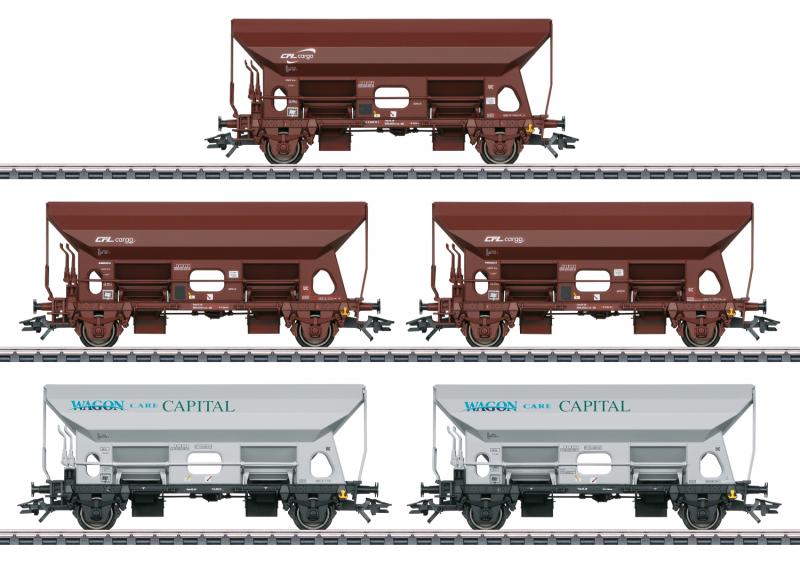 Märklin 46307 Vagnset med 5st Tds hopper vagnar  ( CFL ) Wagon Care Capital ( WCB ) Nyhet 2021