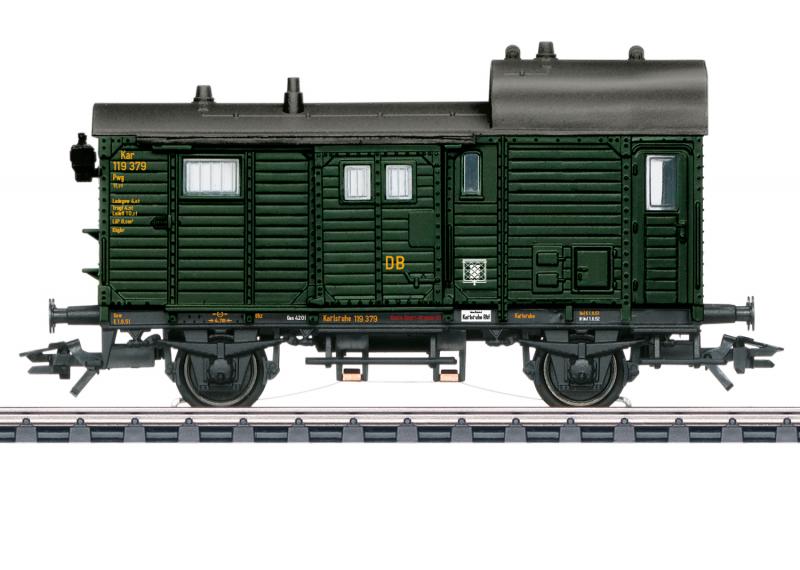 Märklin 46986 Bagagevagn (DB) type Pwg Pr 14 med MFX + Ljud Nyhet 2020
