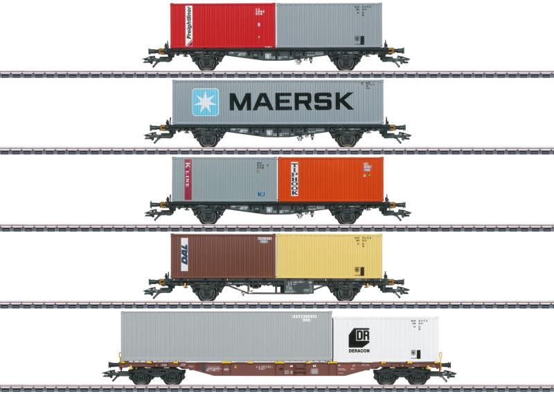 Märklin 47680 Containervagnset  (DB) MHI nyhet 2022 Förboka ditt exemplar