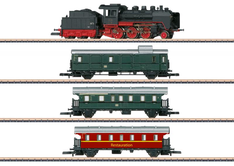 Märklin 81874 Z Startkit "Museum Passenger Train" med större bana Sommarnyhet 2021