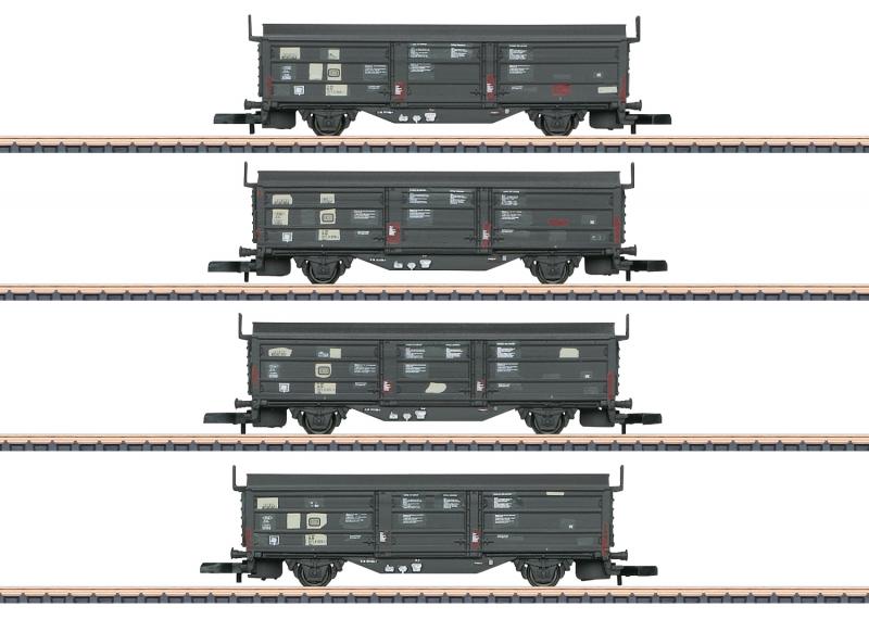 Märklin 82155 Godsvagnset (DB) type Tbis 871 ( Klmmgks 68 ) Nyhet 2021