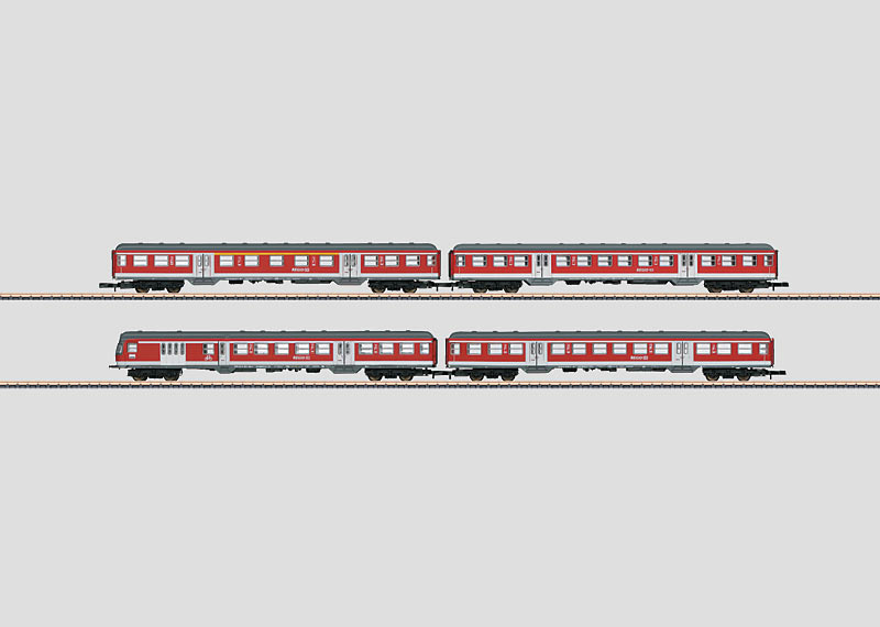 87170 Personvagnsset 4 st vagnar "DB Regio, Inc, Commuter"