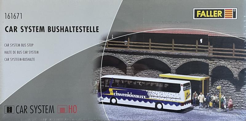 FALLER 161671 Car system busshållplats Bus Set Stop