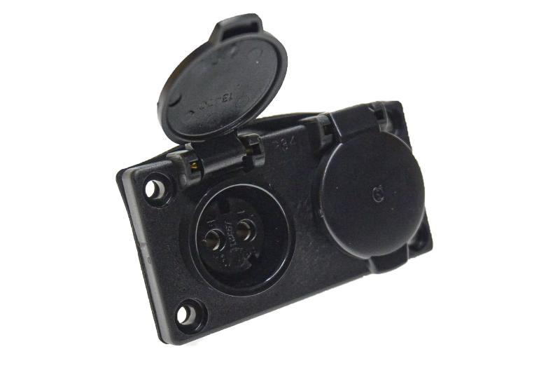 Selv DC Paneluttag 2-väg 303066000 12V 16A IP34