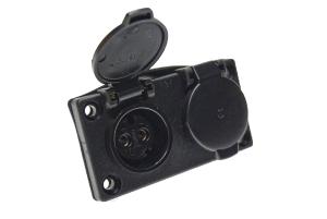 Selv DC Paneluttag 2-väg 303066000 12V 16A IP34