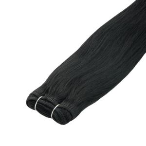 Elite Rakt äkta hår #1 Kolsvart