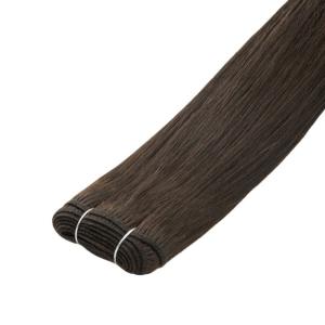 Elite Äkta Rakt Hår #2 Mörkbrun