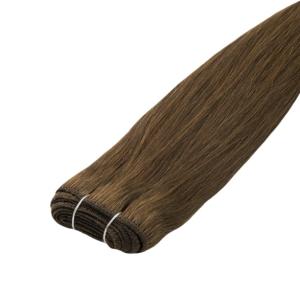 Elite Rakt äkta hår #6 Mellanbrun