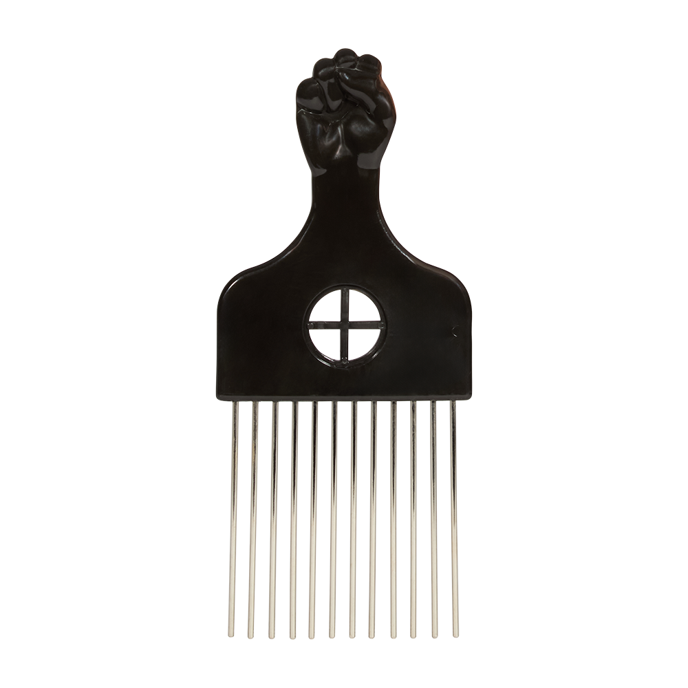 Metal Fist Pick Afro Comb