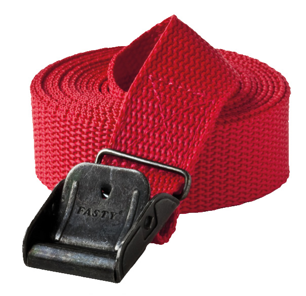 Spännband Fasty 2,5 meter 400 kg röd - 2-pack