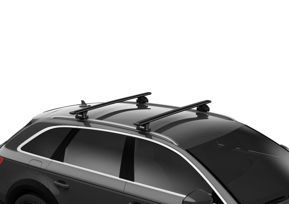 Thule WingBar EVO Black Mazda CX-80 5-dr SUV 2024- integrerad reling / flush rails