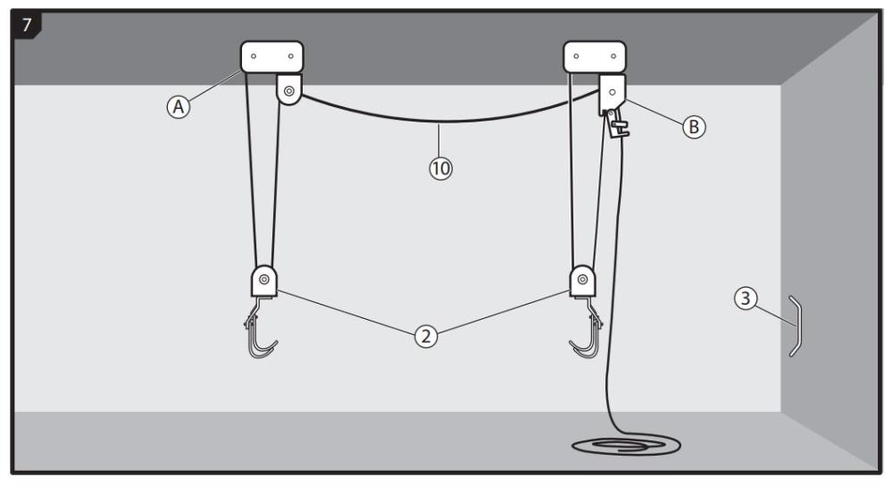 Menabo Multilift / Boxlift / Bikelift - takupphängning