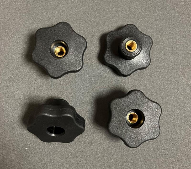 Skruvratt 50 mm - gänga M8 - 4-pack
