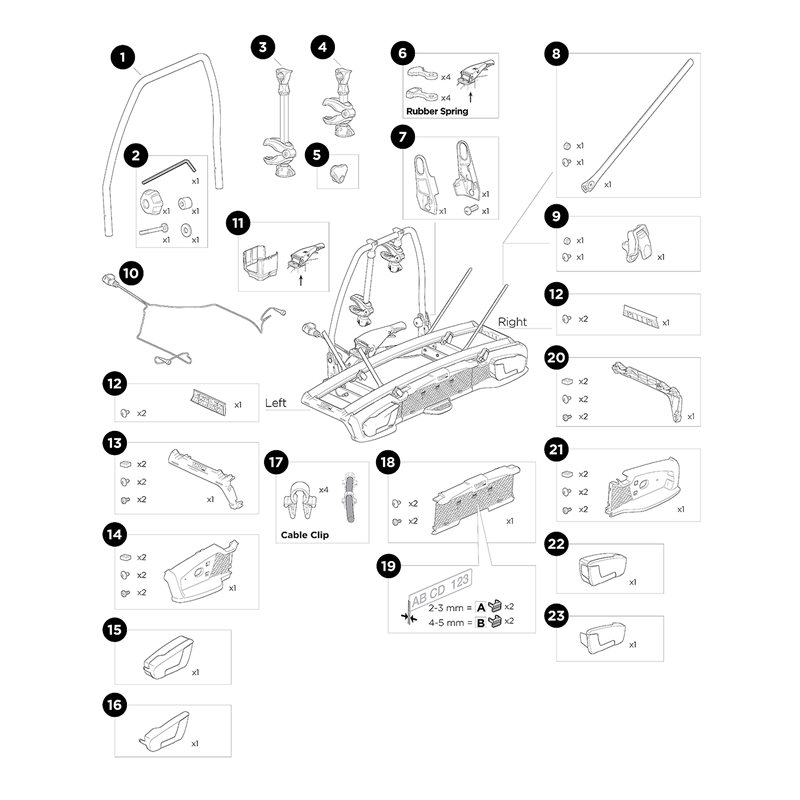 18. Number Plate Holder
