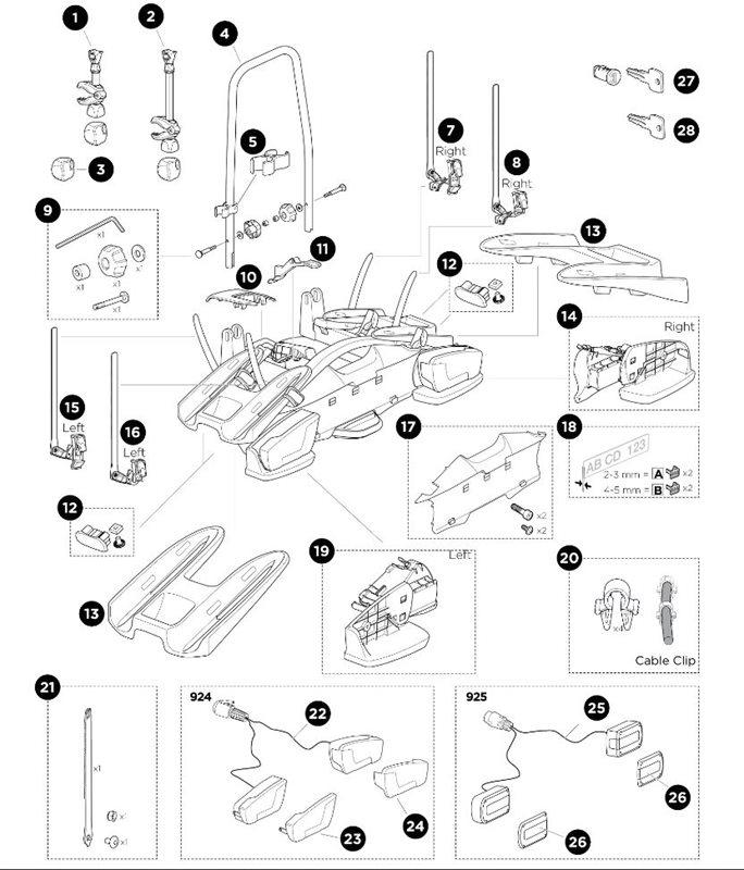 13. Wheel Holder 2B 924+925