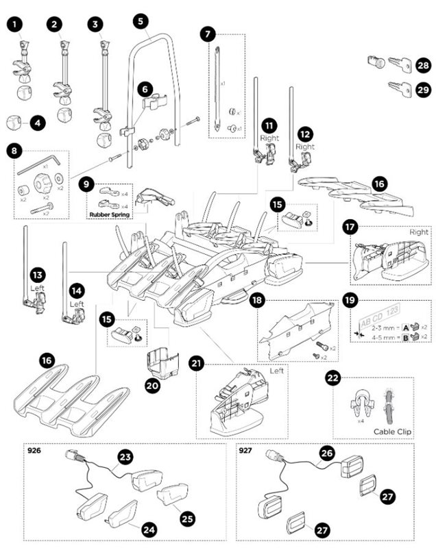 17. Lamp Holder Set 7-Pin Right