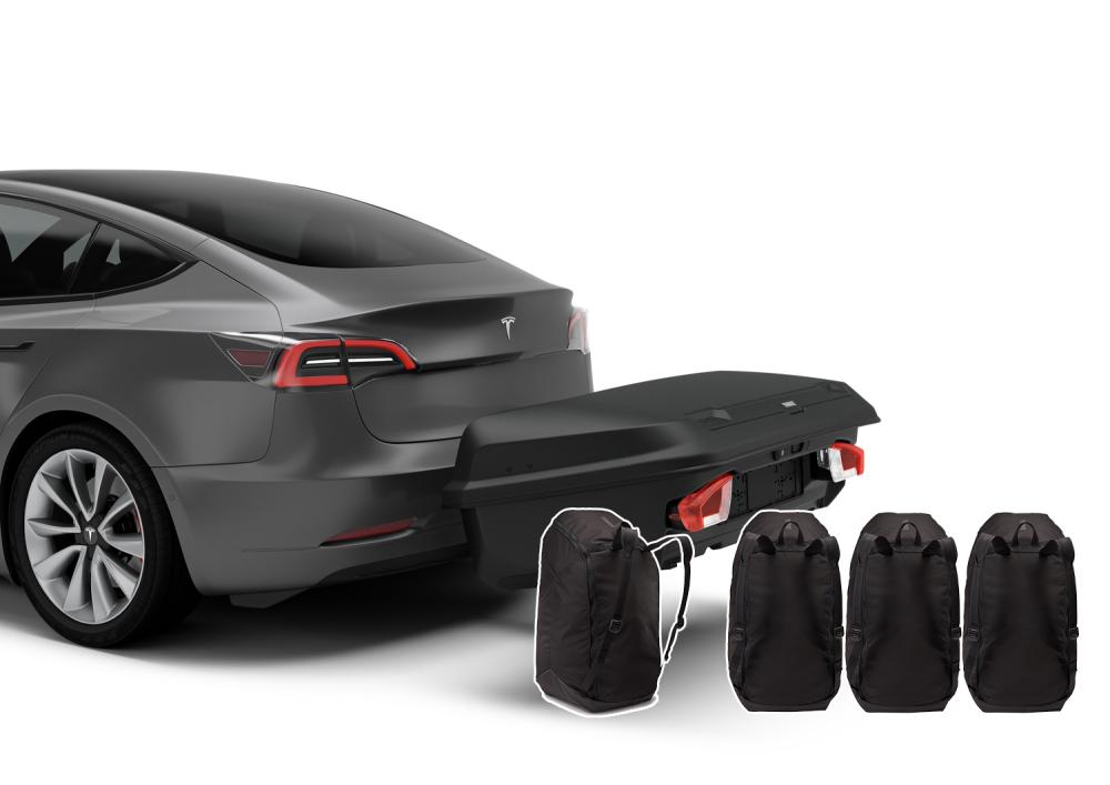 Thule Arcos Box M 300 liter inkl Platform + Thule BackPack Dufflar 4-pack