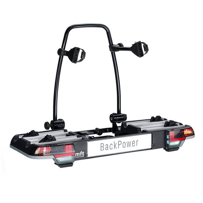MFT BackPower cykelhållare 2 cyklar inkl. MFT BackCarrier - MFT Bakbox - Aerodynamisk - Dragkrok