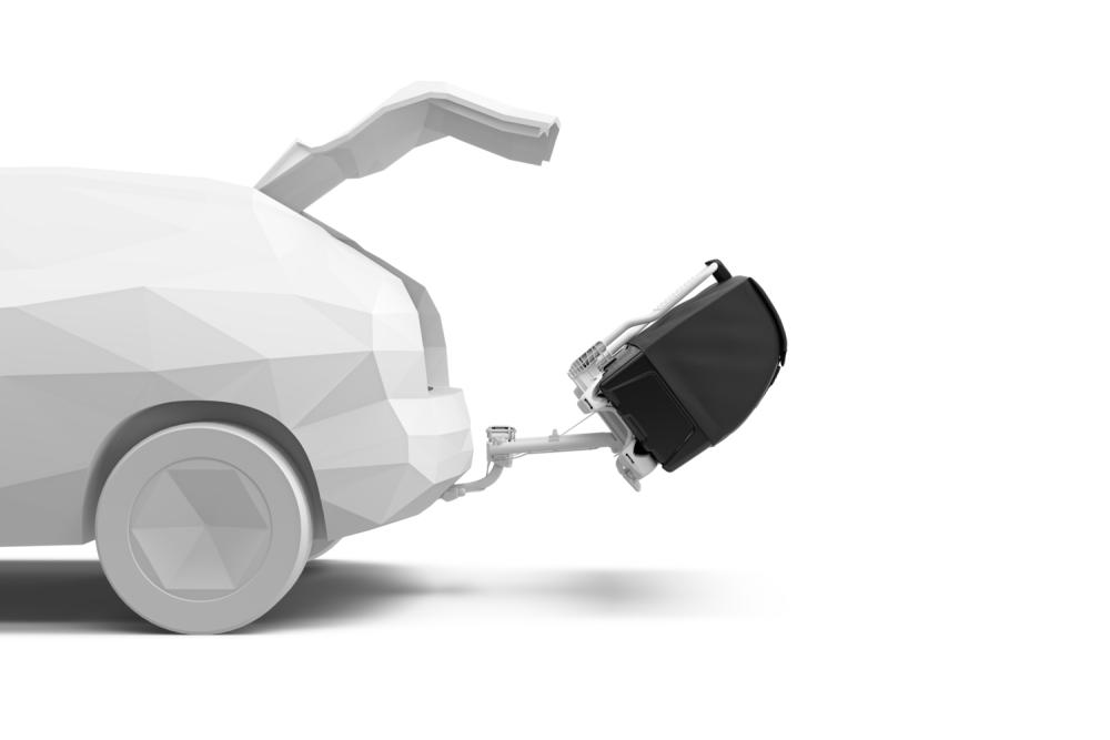 Thule EasyFold 3, 3 cyklar + Thule Onto 2 bakmonterad lastbox 300 liter