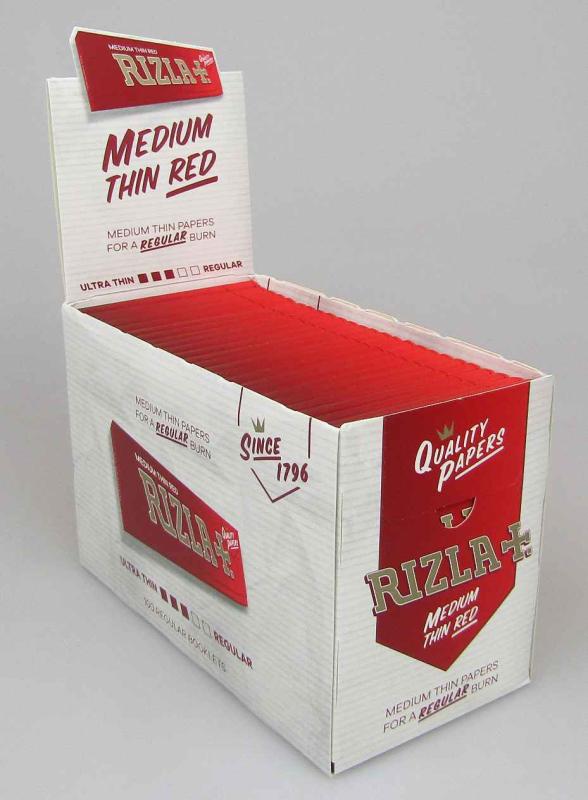 Full Box Red Rizla Rizla Regular Red 100-p