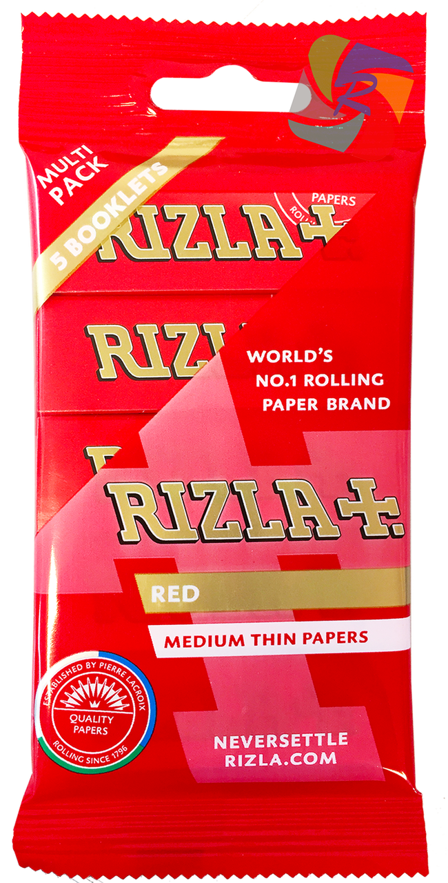 Full Box Red Rizla Rizla Regular Red 5-pack 20/box