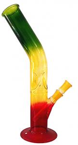 Glasbong 38cm (5mm) ICE Böjd 9012