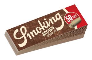Filter Smoking Medium Tips Brown 50st 50-p