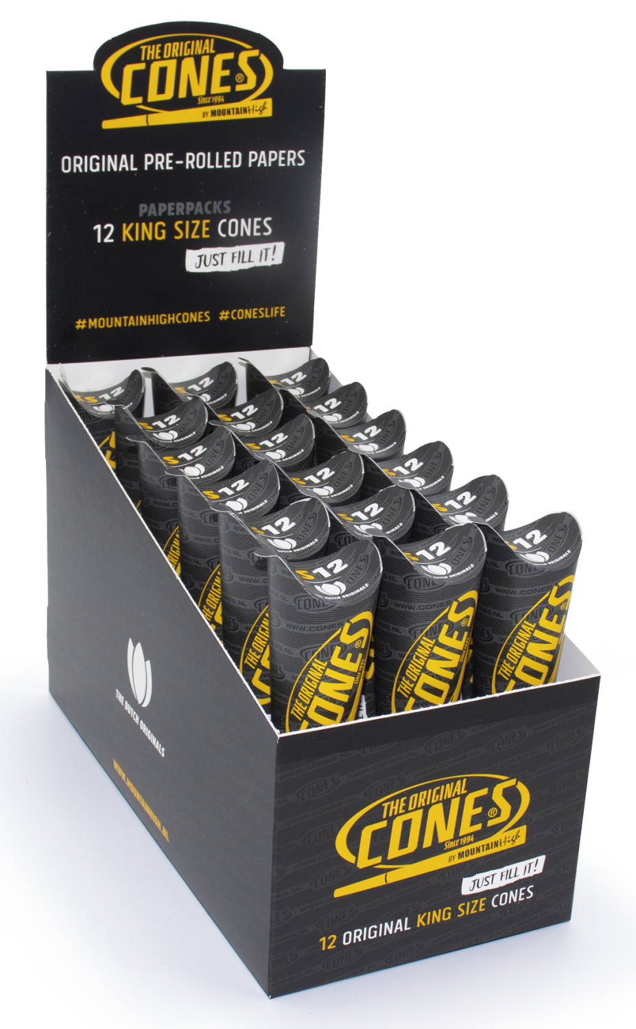Cones Kingsize Display 12-pack 18-p