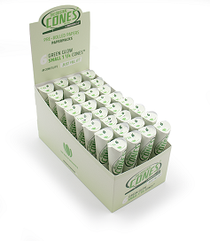 Cones Green Glow Small 1 1/4 6pack 32-p