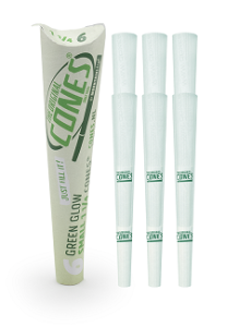 Cones Green Glow Small 1 1/4 6pack 32-p