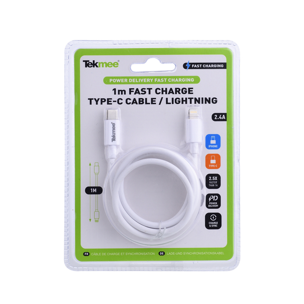 Charging Cable 1m (USB C - Lightning)