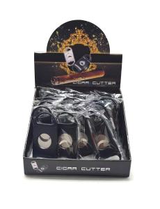 Cigarrcutter Metall/Plast Matte Black 24-p