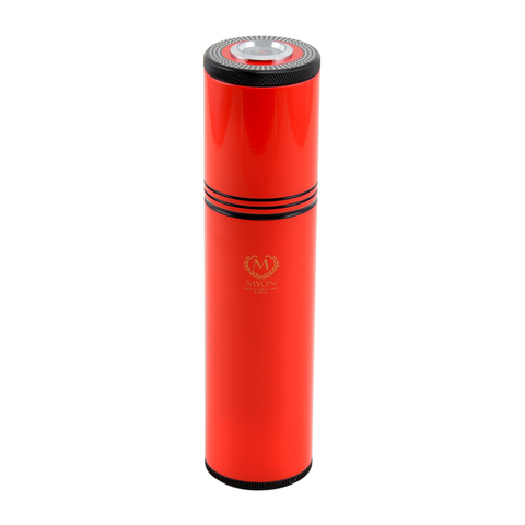 Humidor Cylinder Travel Red