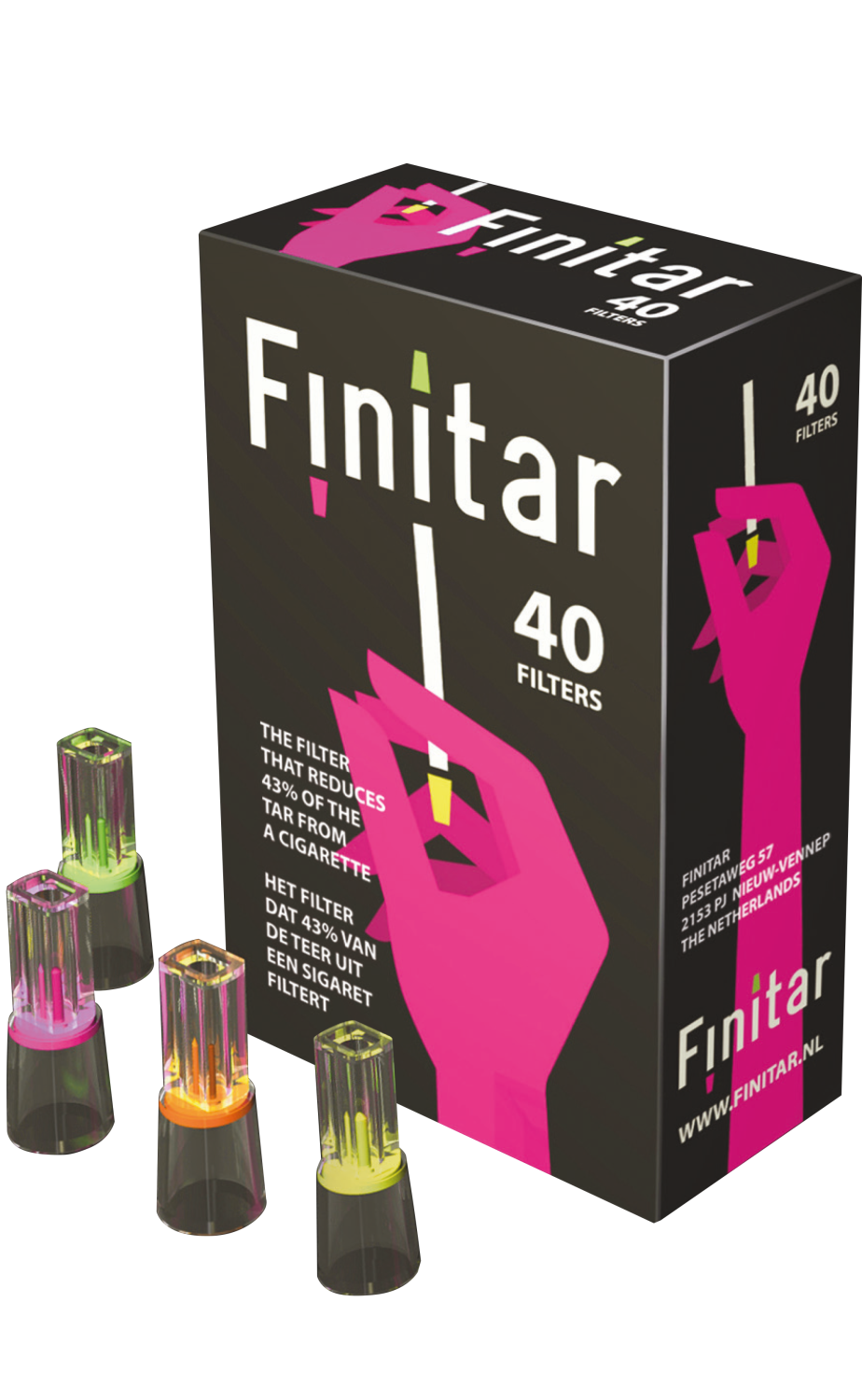 Finitar 40pack Cigarette Filter 12-p