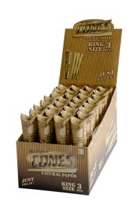 Cones Kingsize Display Natural 3-pack 32-p