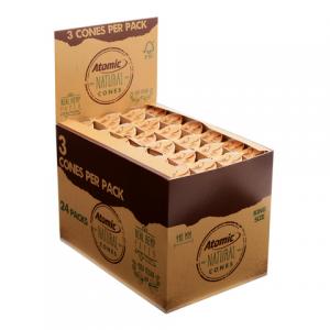 Cones King Size Atomic Natural 3-pack 24-p