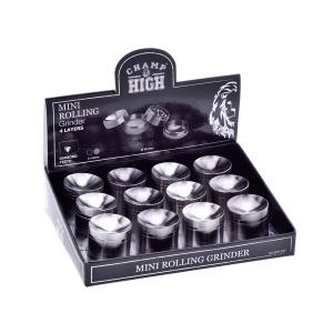 Grinder Metall 4-delars "Konkav" 12-p