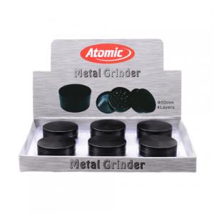 Grinder Metall 4-delars Stor "Black" 6-p