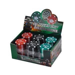 Grinder Metall 3-D 40mm "Poker Chip" 12-p