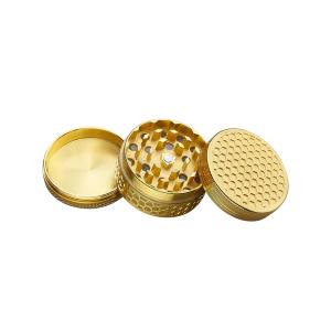CH Grinder Metall 3-D 50mm "Gold Honeycomb" 12-p