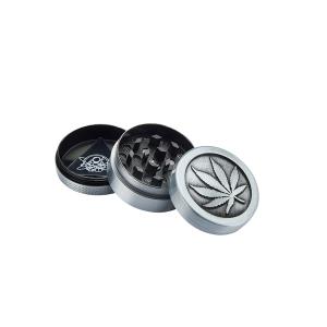 Grinder Metall 3-delars 40mm Leaf 12-p