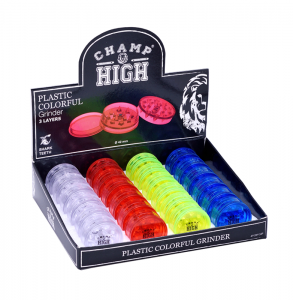 Grinder Plast 3-delars "Neon" 24-p