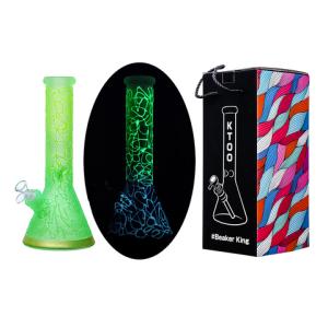 Glasbong 32cm Green Glow-in-dark
