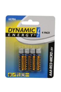 Batteri Dynamic Energy "AAA" 4-pack 24-p