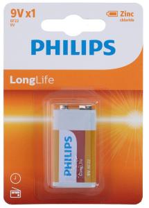 Batteri Philips Extra "9V" 1-pack 12-p