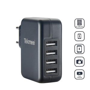 Tekmee Wall Plug USB-A 4 ports *