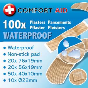 Plåster Waterproof Mix Size 100-pack