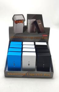 Etui Lång Metall "Aluminium" 12-p